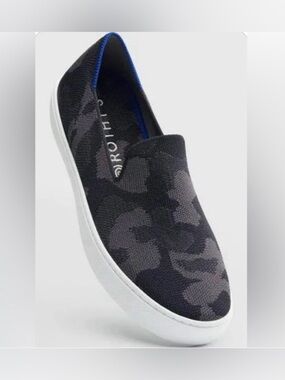 Rothy’s The Original Gray Camo Knit Slip On Sneakers Women’s Shoe Size 7